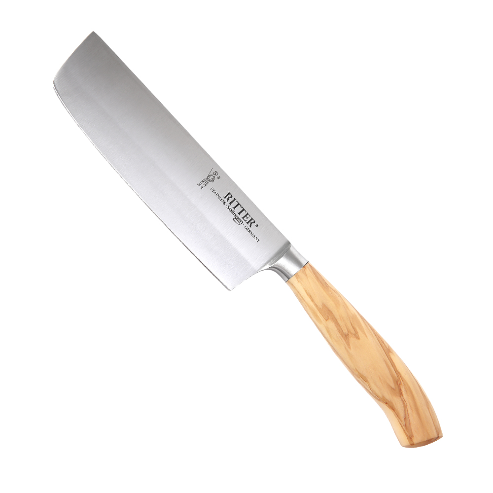 Santoku mit Kulle 16cm Olive